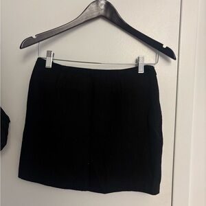Classic Black Women's Skirt mini (wool&cotton)